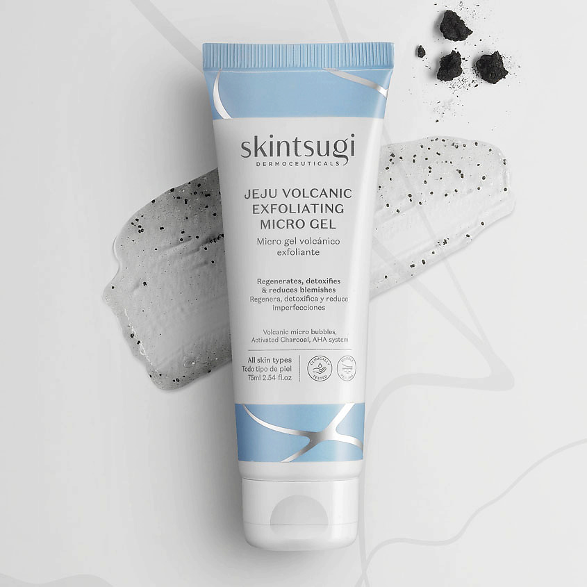 SKINTSUGI Гель для лица отшелушивающий Jeju Volcanic Exfoliating Micro Gel – фото 2