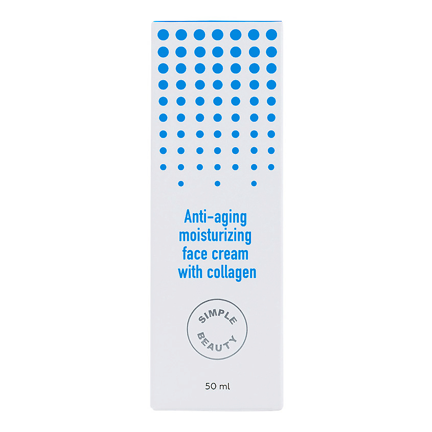 SIMPLE BEAUTY Aнтивозрастной увлажняющий крем для лица с коллагеном Anti-aging Moisturising Face Cream – фото 2
