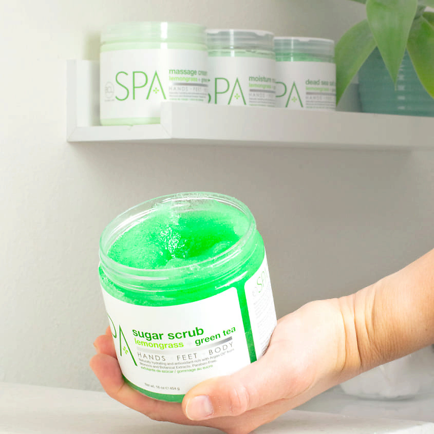 BE CARE LOVE Скраб для рук, ног и тела "Лемонграсс и Зеленый чай" SPA – фото 3