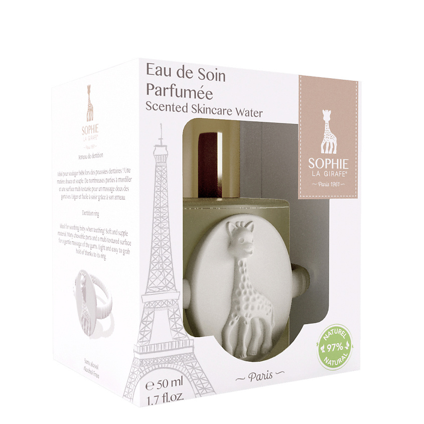 SOPHIE LA GIRAFE Набор Eau De Soin Parfumee c прорезывателем для зубов – фото 3