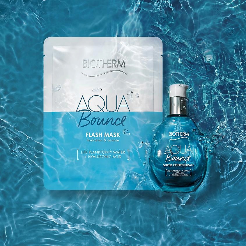 BIOTHERM Тканевая маска для лица Увлажнение и Упругость Aqua Bounce – фото 2