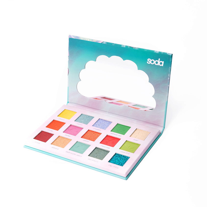 SODA Палетка теней UNDER THE SEA EYESHADOW PALETTE #exploretheocean – фото 2