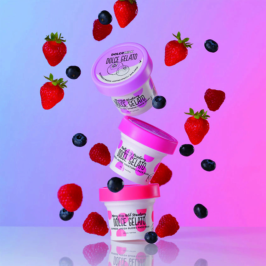 DOLCE MILK Экспресс-маска «Антистресс» для лица «Облака голубики» – фото 3