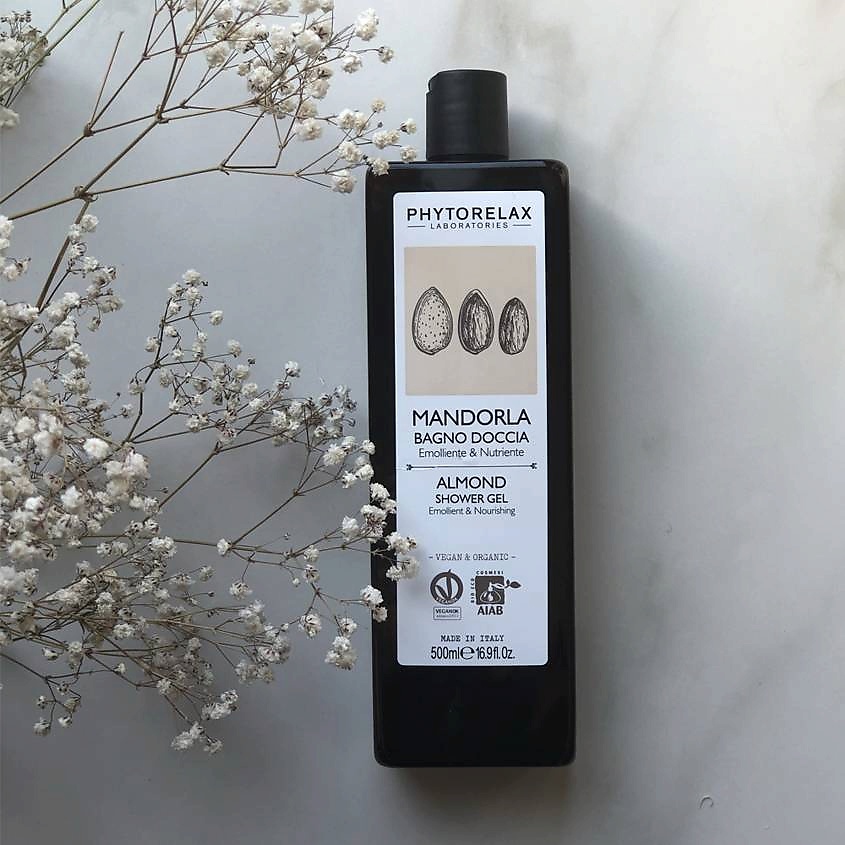 PHYTORELAX Гель для душа смягчающий и питательный с миндальным маслом – фото 3