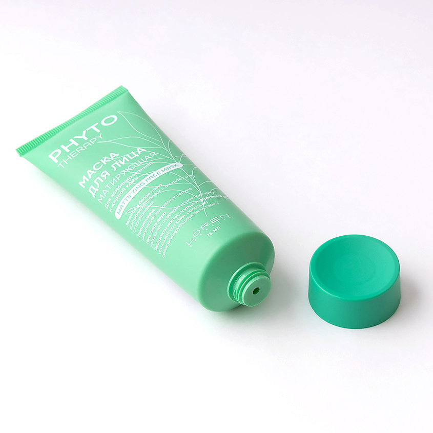 LOREN COSMETIC Маска для лица матирующая для комбинированной и жирной кожи Phyto Therapy – фото 2
