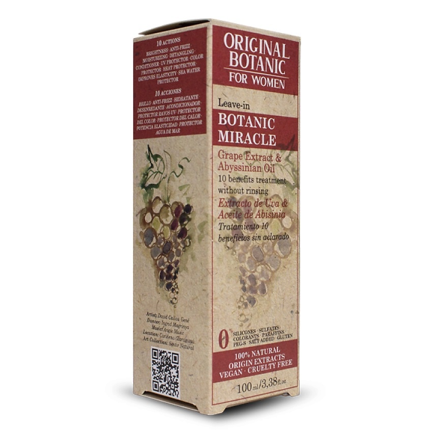 ORIGINAL BOTANIC Несмываемый уход для волос Botanic Miracle Leave-In Hair Treatment – фото 3