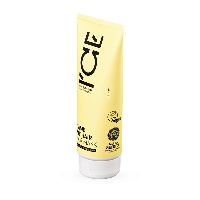 ICE BY NATURA SIBERICA Маска для тусклых и вьющихся волос Tame My Hair Hair Mask – фото 3