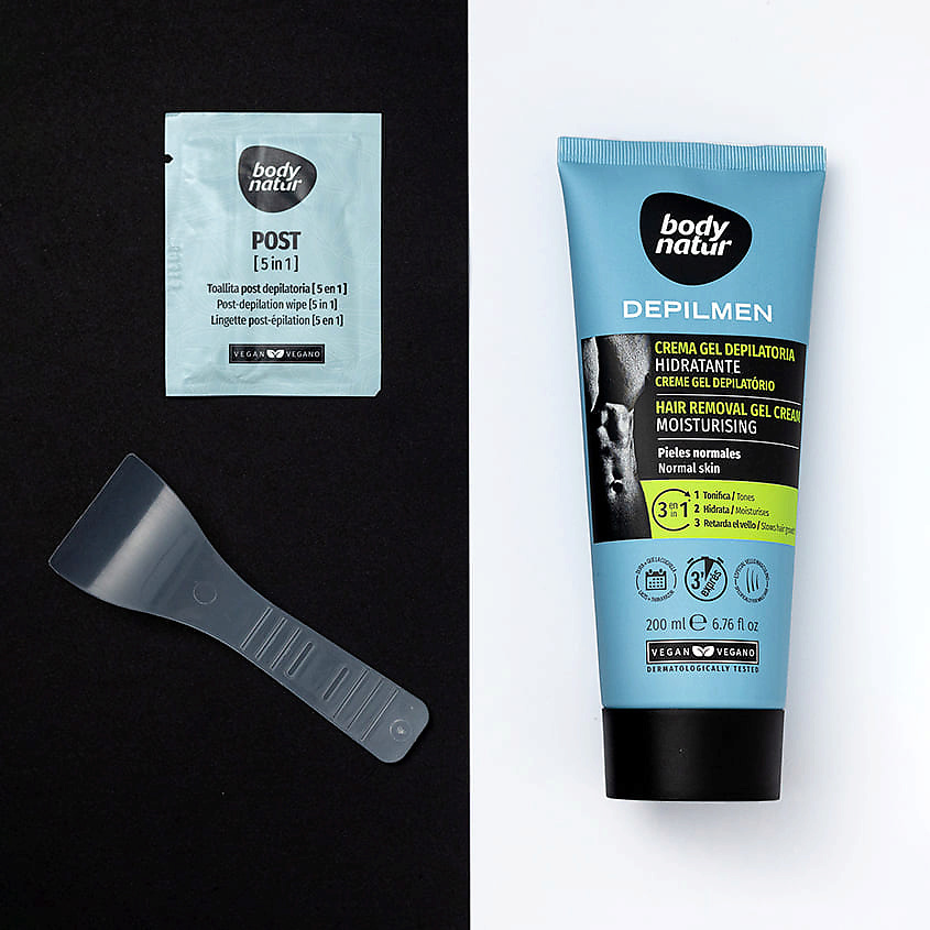 BODY NATUR Крем для депиляции мужской для нормальной кожи Depilmen Hair Removal Gel Cream Mousturising – фото 2