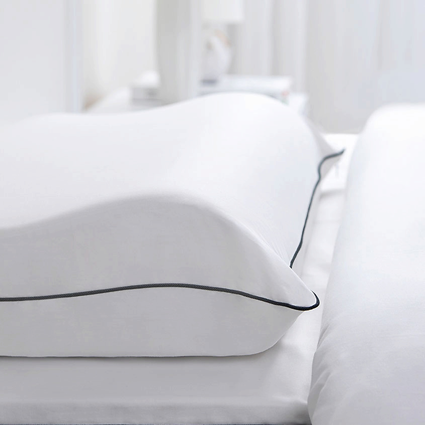 SOFT SILVER Антибактериальная наволочка для анатомической подушки Antibacterial Beauty Pillowcase 48х68 см. Цвет: «Альпийский снег» (белый) – фото 3