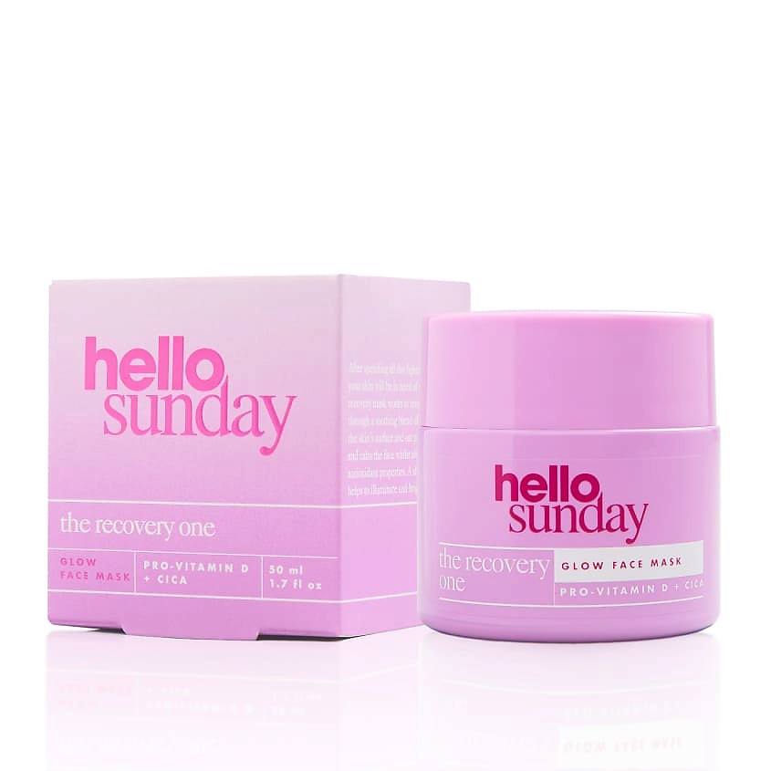 HELLO SUNDAY Маска для сияния кожи лица восстанавливающая и увлажняющая The Recovery One Glow Face Mask – фото 3