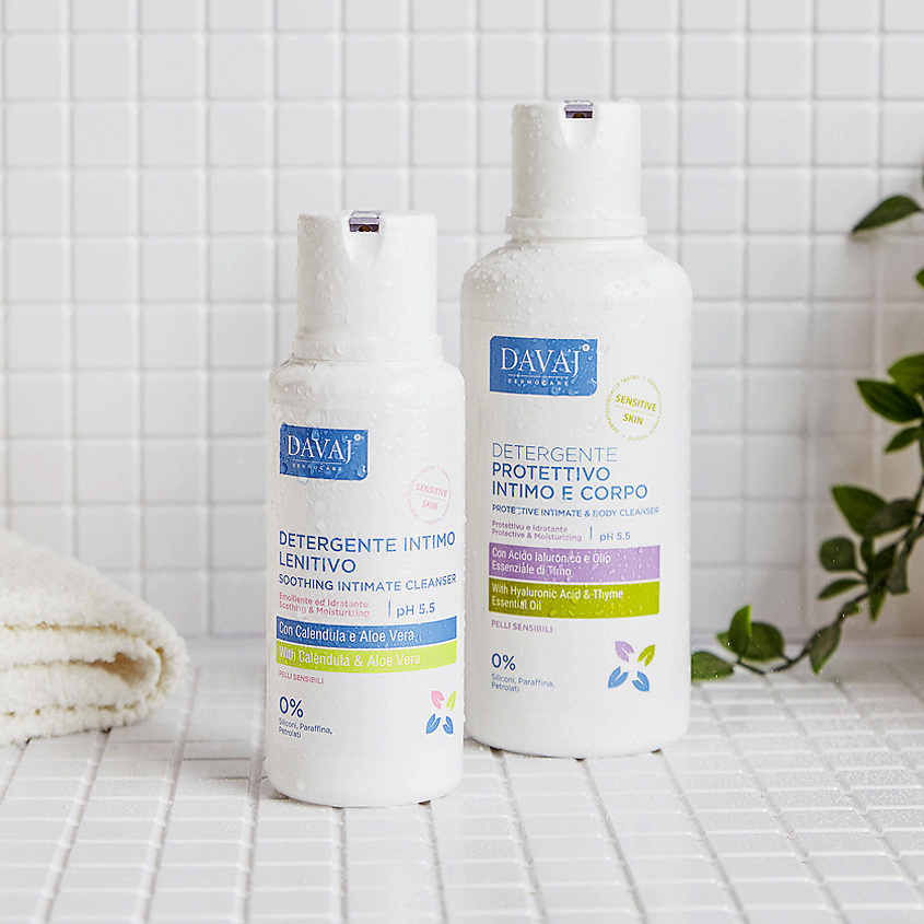 DAVAJ Средство для тела и интимной зоны с гиалуроновой кислотой Protective Intimate & Body Cleanser – фото 2