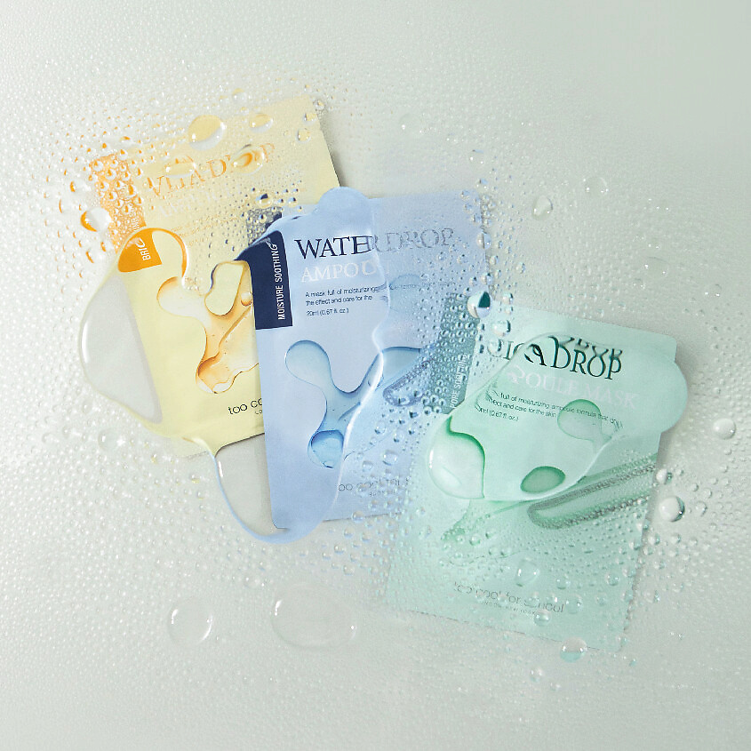TOO COOL FOR SCHOOL Маска для лица успокаивающая для тусклой и безжизненной кожи Vita Drop Ampoule Mask – фото 2