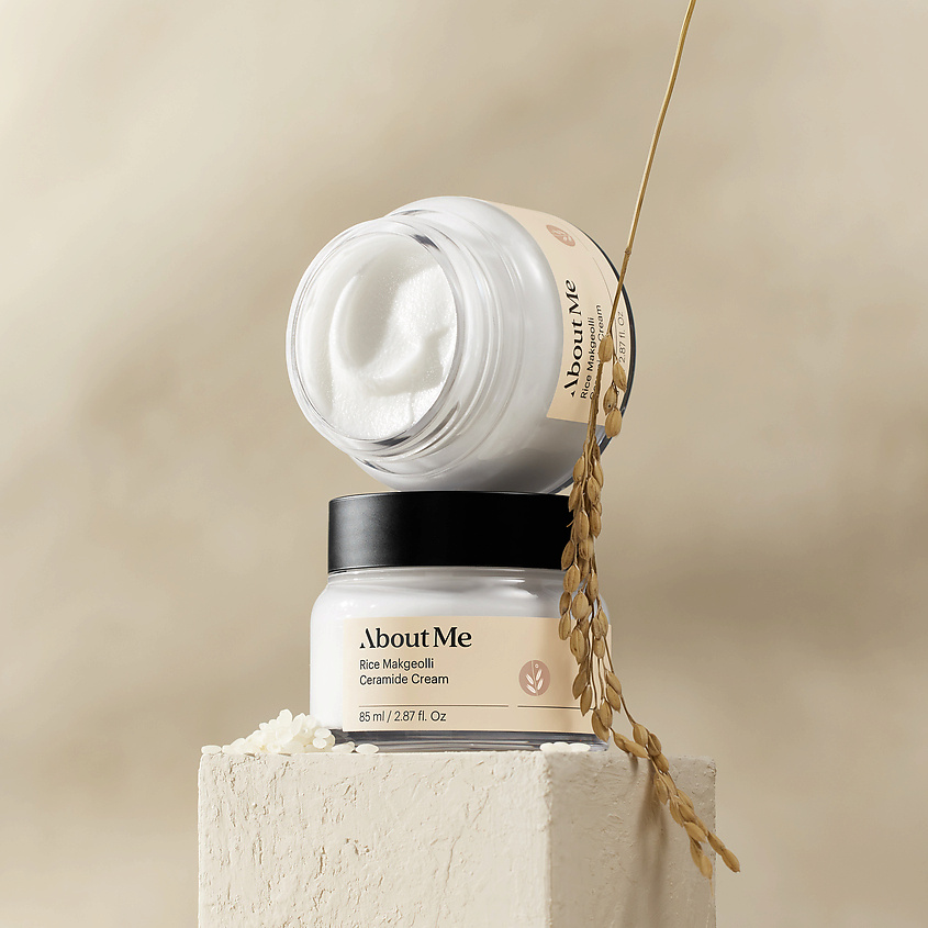 ABOUT ME Крем для лица с керамидами и рисом Rice Makgeolli Ceramide Cream – фото 8