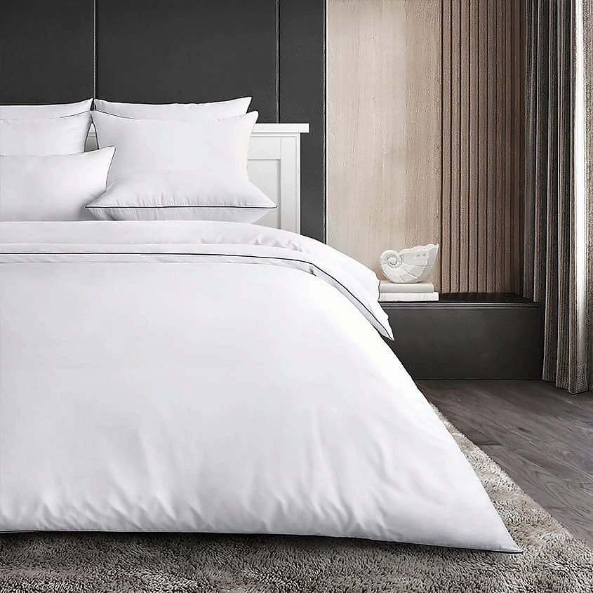 SOFT SILVER Антибактериальный пододеяльник Duvet Cover, 148х215 см. Цвет: «Альпийский снег» (белый) – фото 5
