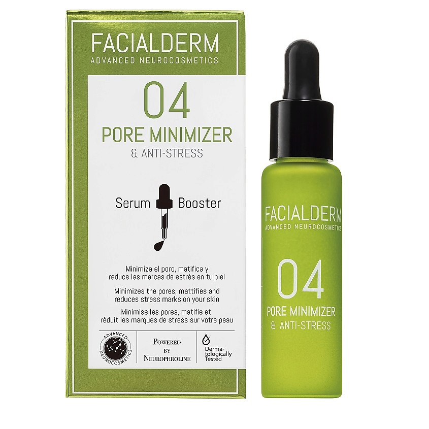 FACIALDERM Сыворотка-бустер для лица сужающая поры, антистресс 03 Pore Minimizer & Anti-Stress Serum Booster – фото 2