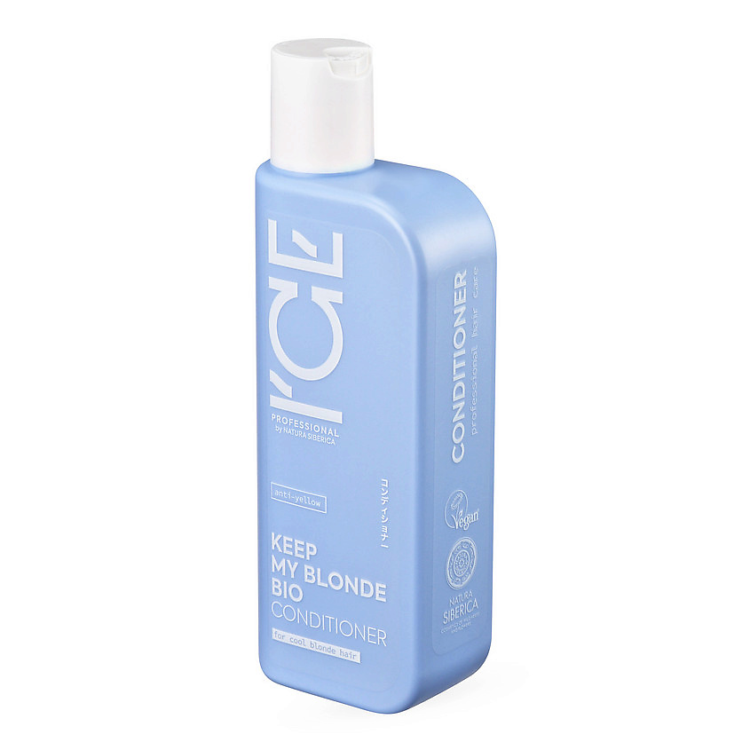 ICE BY NATURA SIBERICA Кондиционер для светлых волос тонирующий Keep My Blonde Bio Conditioner – фото 4