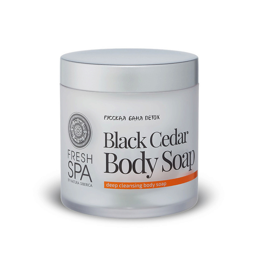 NATURA SIBERICA Мыло для тела черное кедровое FRESH SPA Bania Detox – фото 2