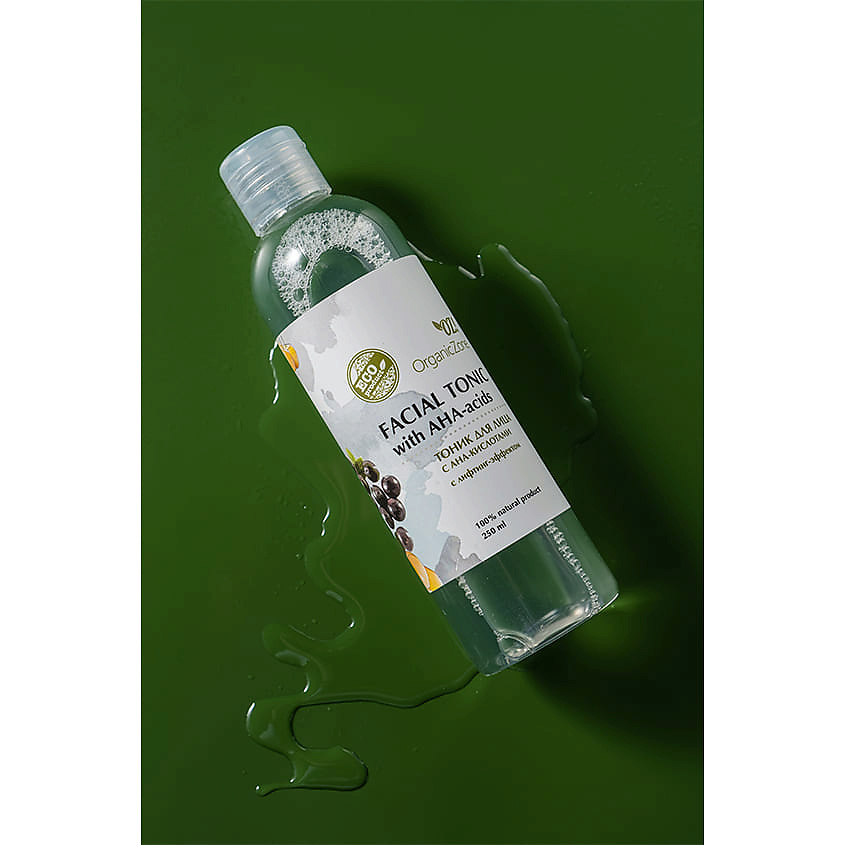 OZ! ORGANICZONE Тоник для лица с AHA-кислотами с лифтинг-эффектом – фото 3