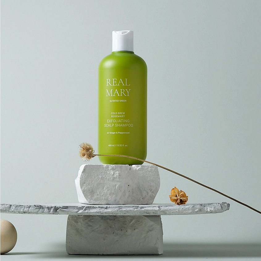 RATED GREEN Глубоко очищающий и отшелушивающий шампунь с соком розмарина Real Mary Exfoliating Scalp Shampoo – фото 2