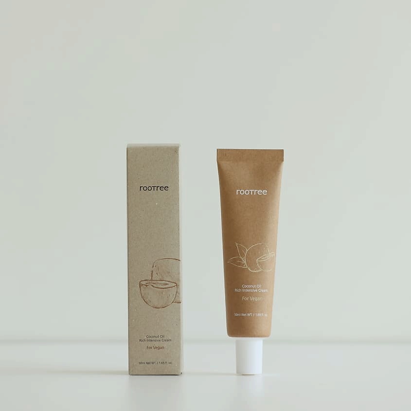 ROOTREE Крем для лица интенсивный с маслом кокоса Coconut Oil Rich Intensive Cream – фото 2