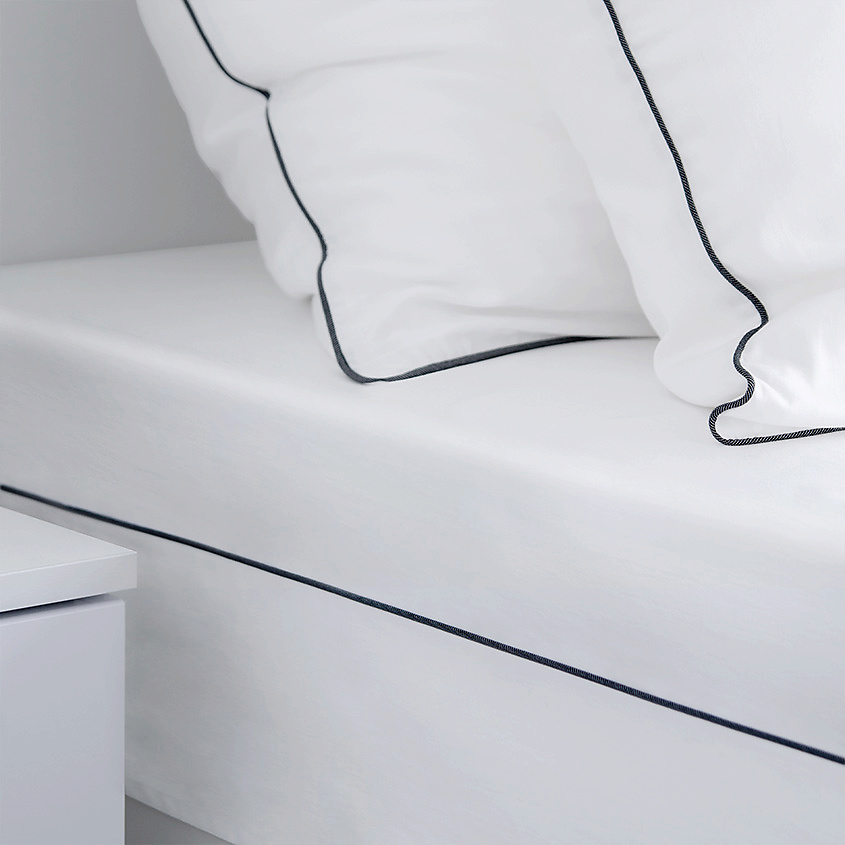SOFT SILVER Антибактериальная простыня Antibacterial Bedsheet King Size, 260х270 см. Цвет: «Альпийский снег» (белый) – фото 3