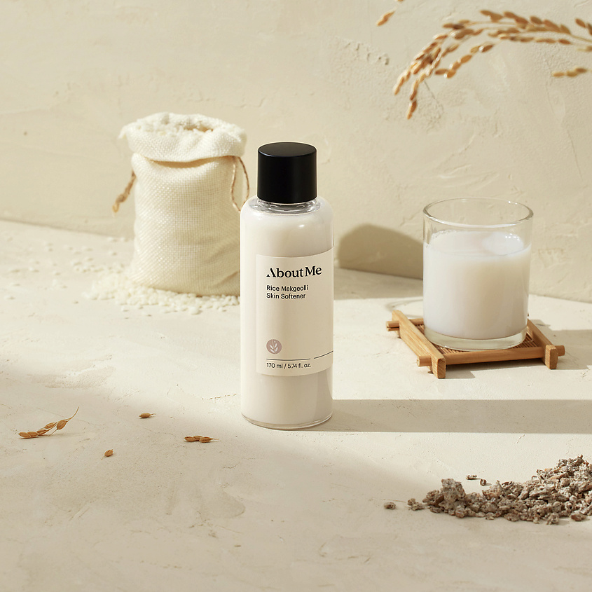 ABOUT ME Тонер для лица смягчающий с рисом Rice Makgeolli Skin Softener – фото 4