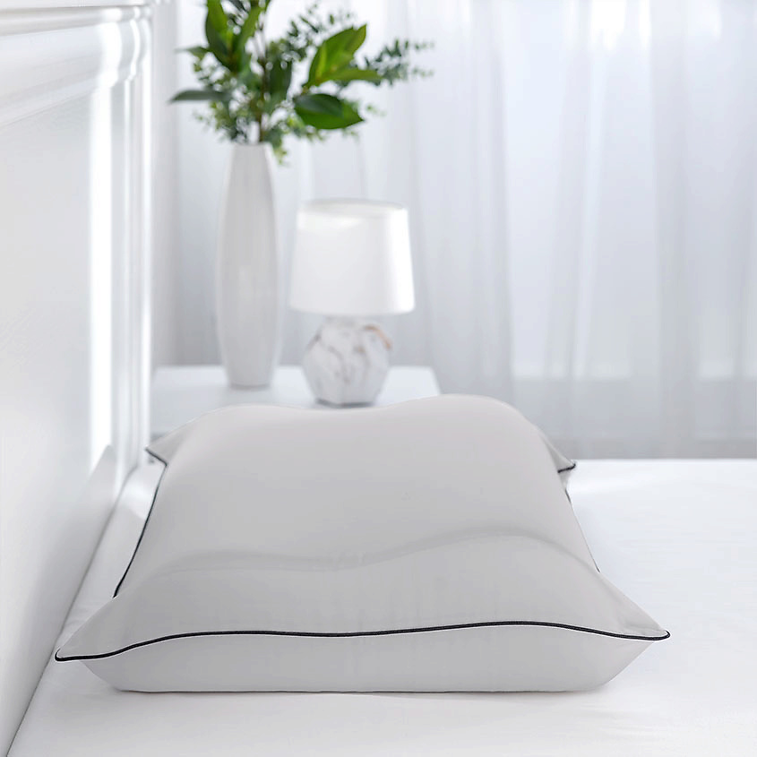 SOFT SILVER Антибактериальная наволочка для анатомической подушки Antibacterial Beauty Pillowcase 48х68 см. Цвет: «Благородное серебро» (серый) – фото 5