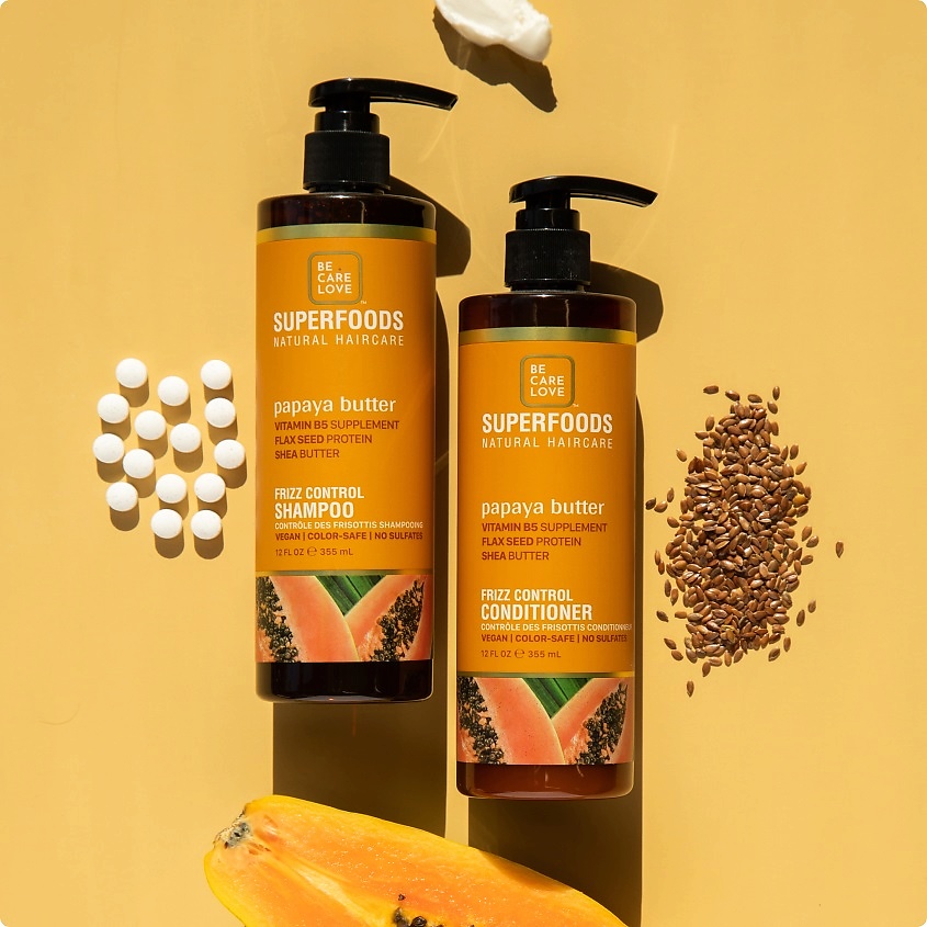BE CARE LOVE Шампунь для непослушных волос Superfoods – фото 2
