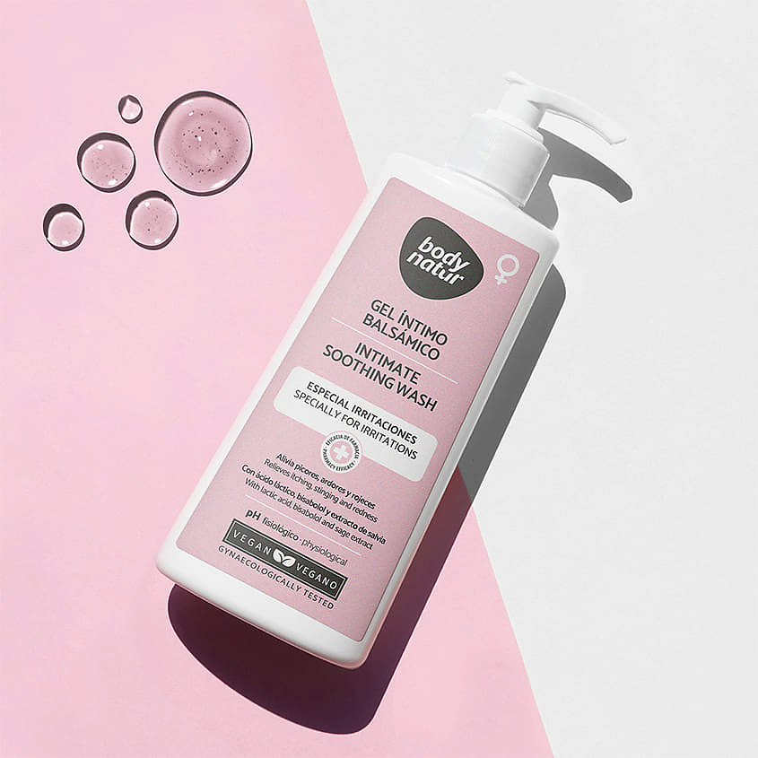 BODY NATUR Средство для интимной гигиены успокаивающее против раздражений Intimate Soothing Wash – фото 2