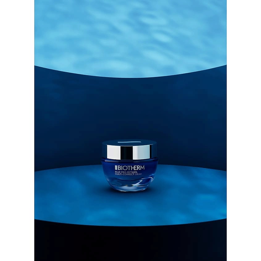 BIOTHERM Мультикорректирующий крем для лица с про-ретинолом и экстрактом бурых водорослей для всех типов кожи Blue Pro-Retinol – фото 5