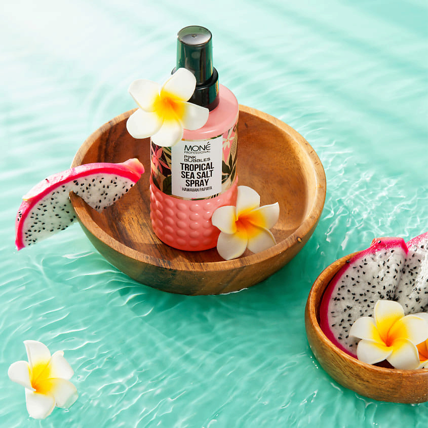 MONE PROFESSIONAL Спрей с морской солью текстурирующий Тропический Pink Bubbles – фото 4