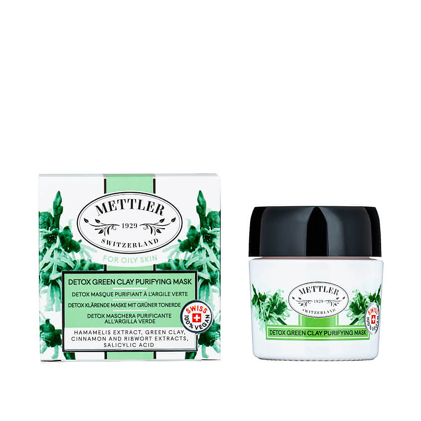 METTLER 1929 Очищающая маска для комбинированной и жирной кожи Detox – фото 4