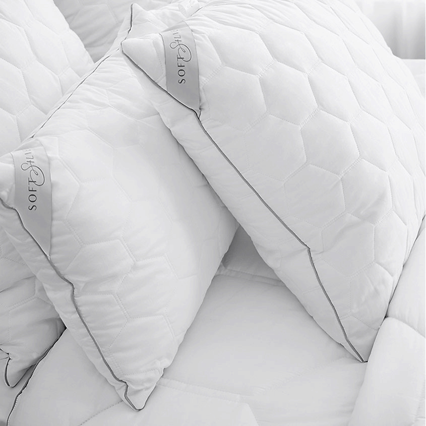 SOFT SILVER Антибактериальная классическая подушка, 70х70 см – фото 2