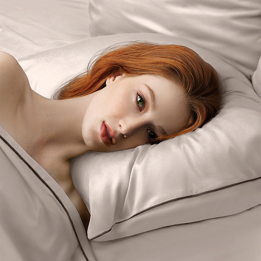 SOFT SILVER Антибактериальная наволочка для анатомической подушки Antibacterial Beauty Pillowcase 48х68 см. Цвет: «Песчаный берег» (бежевый) – фото 3