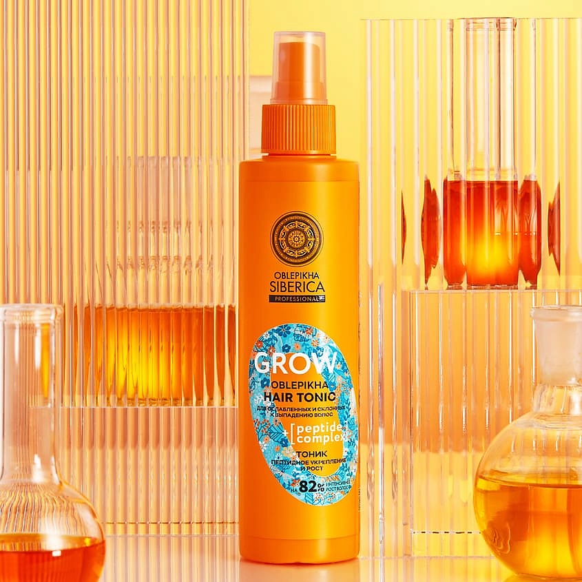 NATURA SIBERICA Тоник Пептидное укреплениерост ослабленных и выпадения  Oblepikha Siberica – фото 5