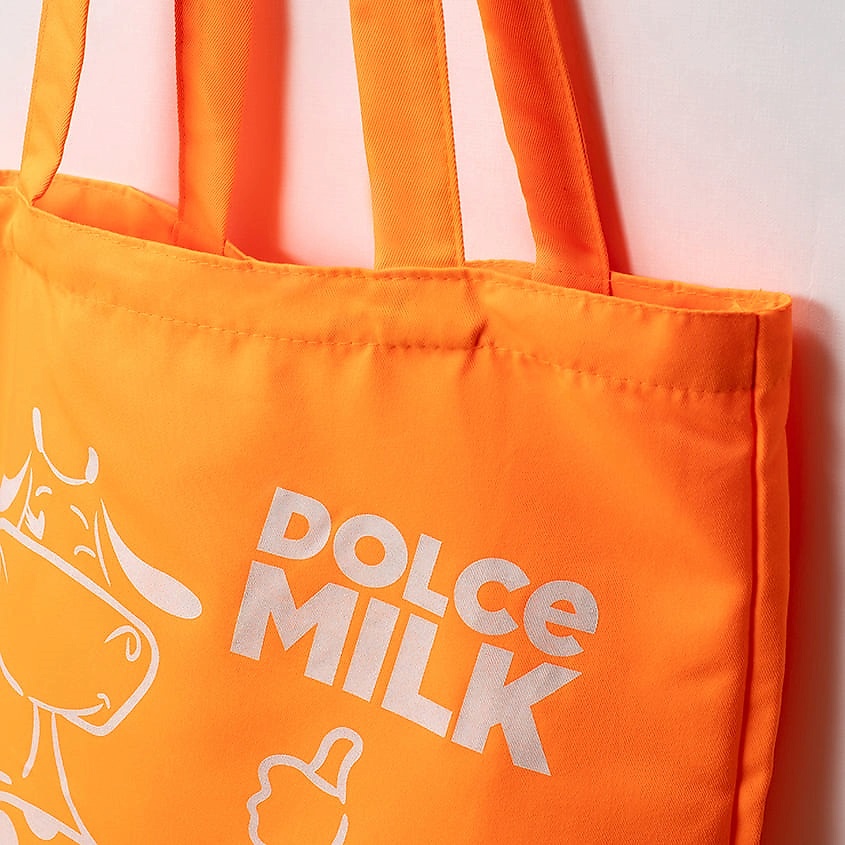 DOLCE MILK Сумка тканевая оранжевая – фото 3