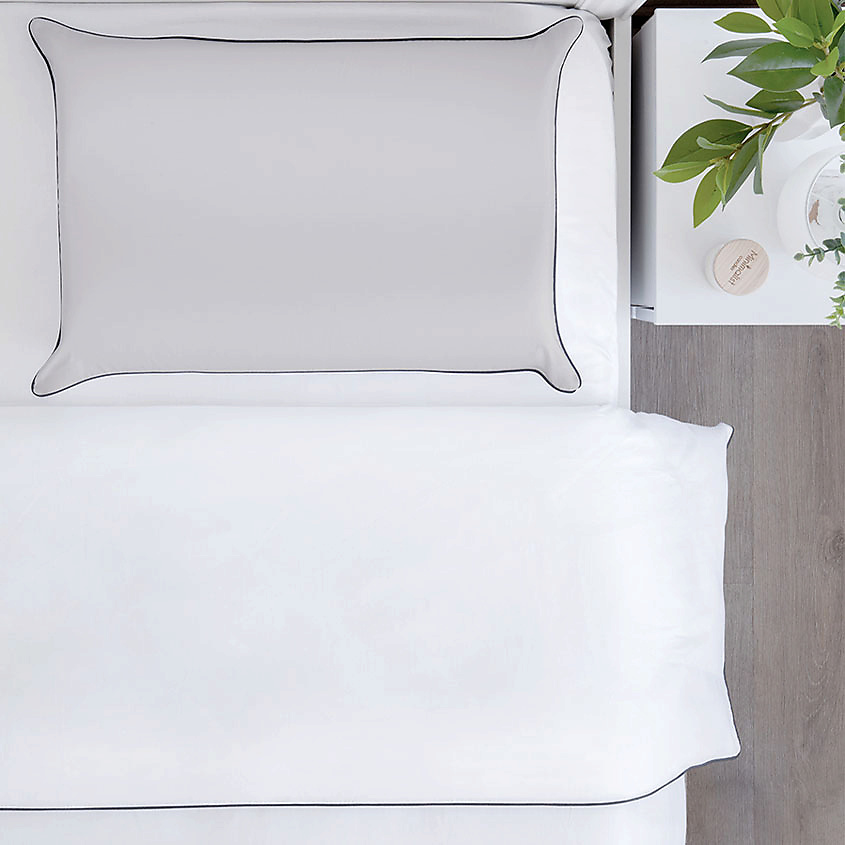SOFT SILVER Антибактериальная наволочка для анатомической подушки Antibacterial Beauty Pillowcase 48х68 см. Цвет: «Благородное серебро» (серый) – фото 3
