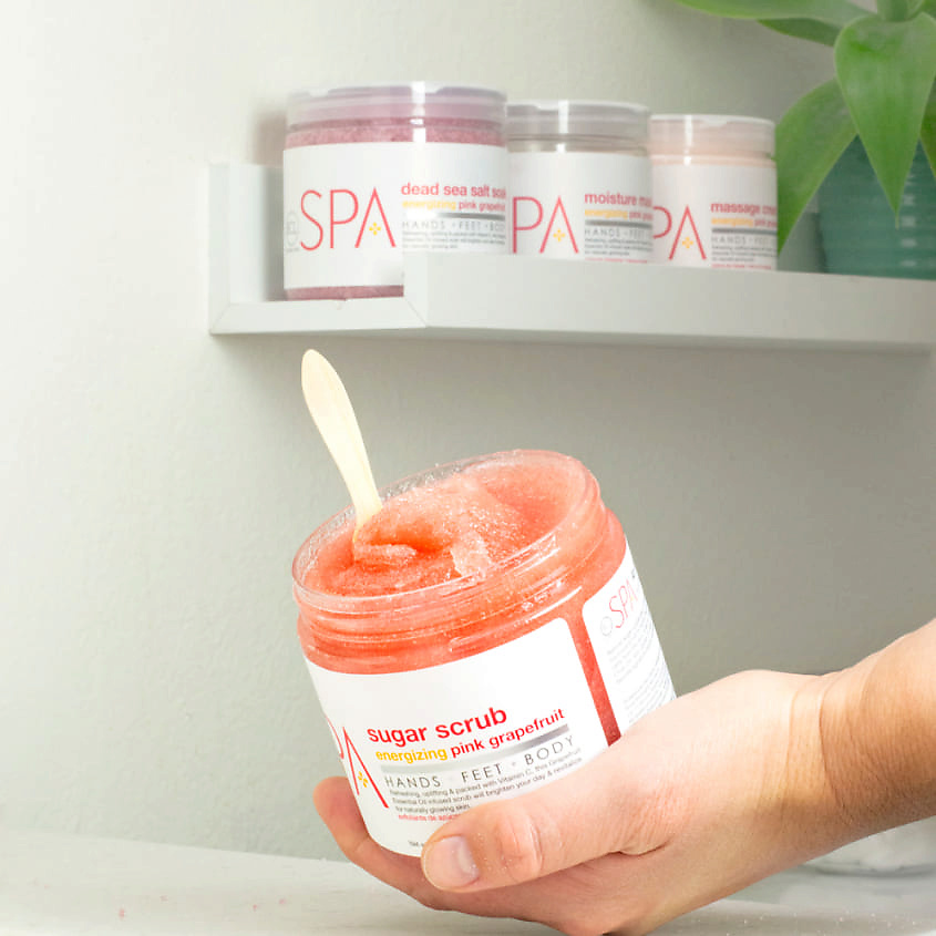 BE CARE LOVE Скраб для рук, ног и тела "Розовый грейпфрут" SPA – фото 3