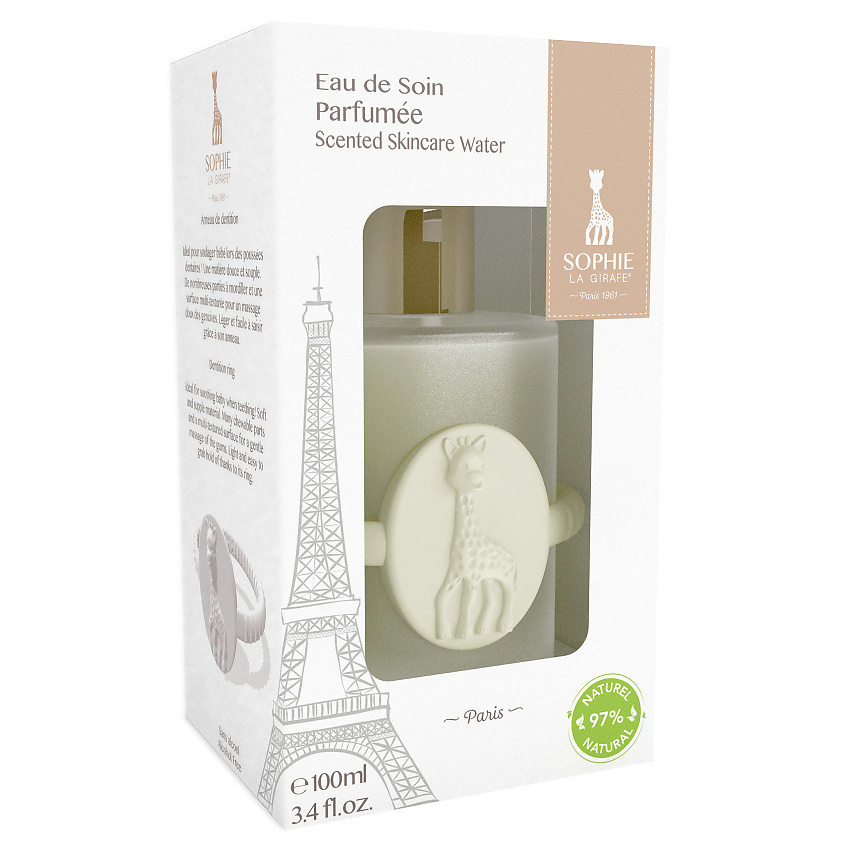 SOPHIE LA GIRAFE Набор Eau De Soin Parfumee c прорезывателем для зубов – фото 3
