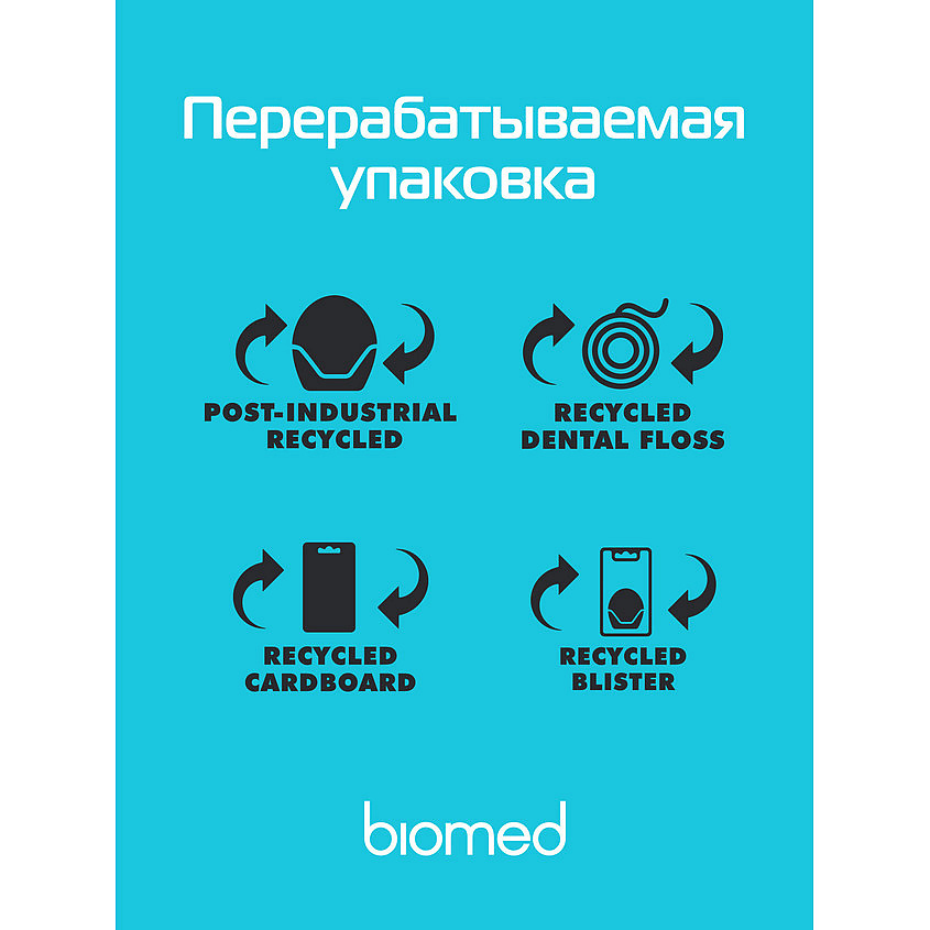 BIOMED Зубная нить Мята и Юдзу Mint and Yuzu Dental Floss – фото 9