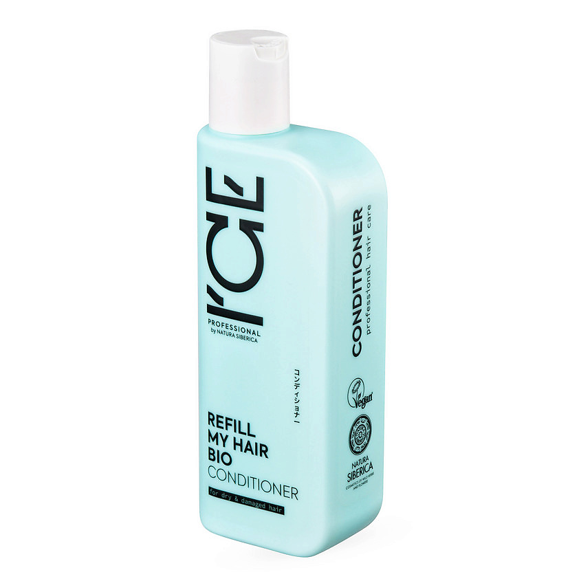 ICE BY NATURA SIBERICA Кондиционер для сухих и повреждённых волос Refil My Hair Bio Conditioner – фото 3