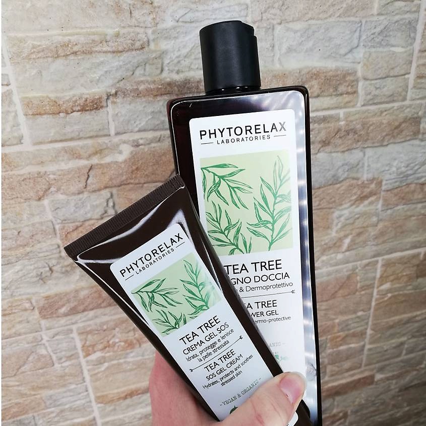 PHYTORELAX Крем для стрессированной кожи успокаивающий и увлажняющий с маслом чайного дерева – фото 2