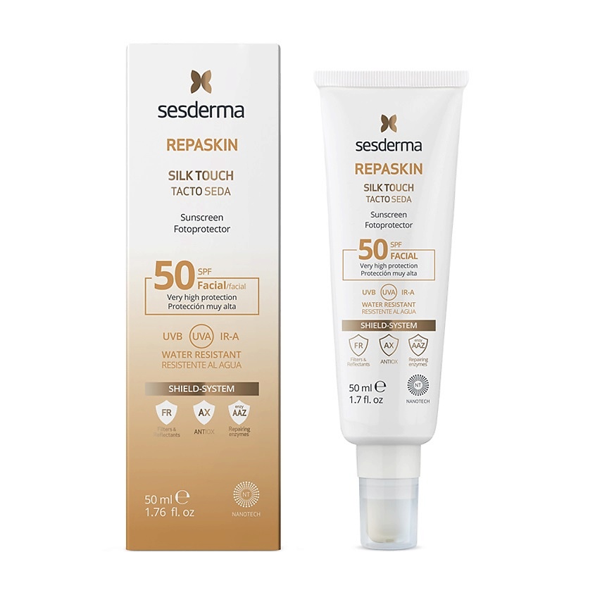 SESDERMA Средство солнцезащитное SPF 50 REPASKIN SILK TOUCH – фото 3