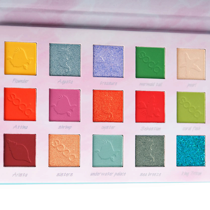 SODA Палетка теней UNDER THE SEA EYESHADOW PALETTE #exploretheocean – фото 5