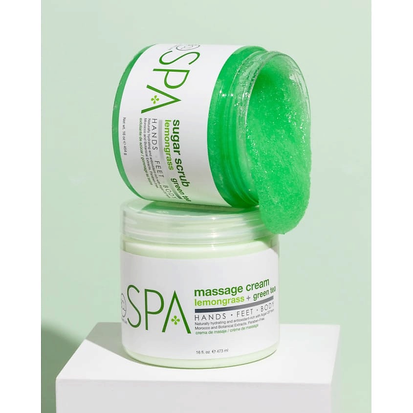 BE CARE LOVE Крем для рук, ног и тела массажный "Лемонграсс и Зеленый чай" SPA – фото 5