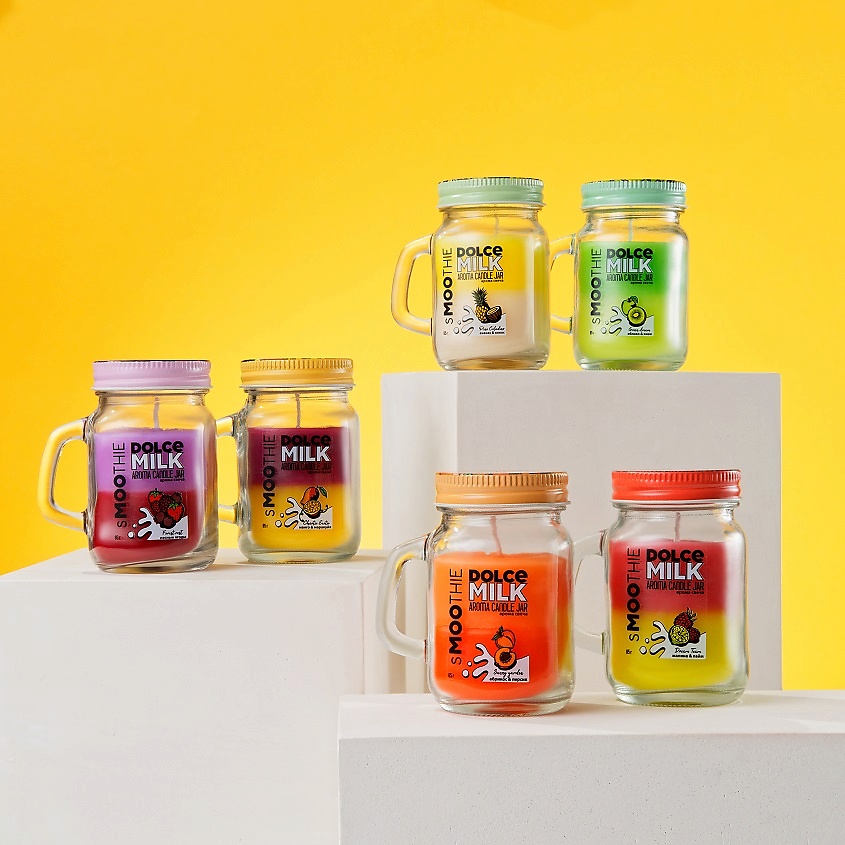 DOLCE MILK Свеча смузи "САННИ ГАРДЕН" абрикос&персик – фото 2