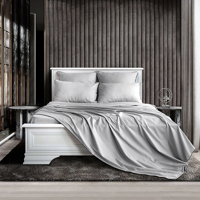SOFT SILVER Антибактериальный пододеяльник Duvet Cover, 148х215 см. Цвет: «Благородное серебро» (серый) – фото 2