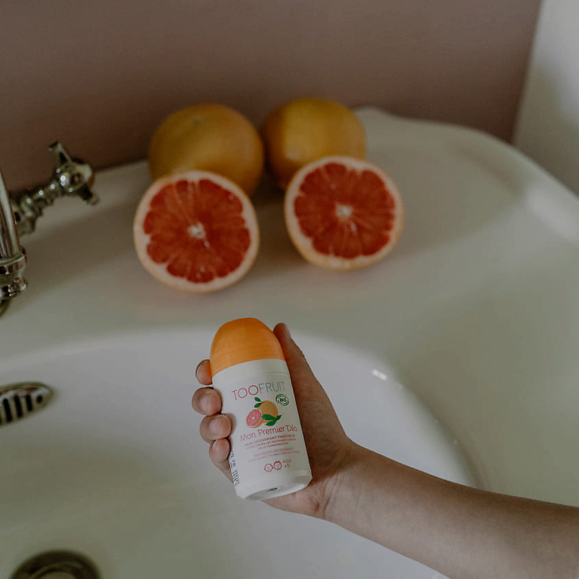 TOOFRUIT Дезодорант роликовый детский для чувствительной кожи без спирта "Грейпфрут-Мята" – фото 4