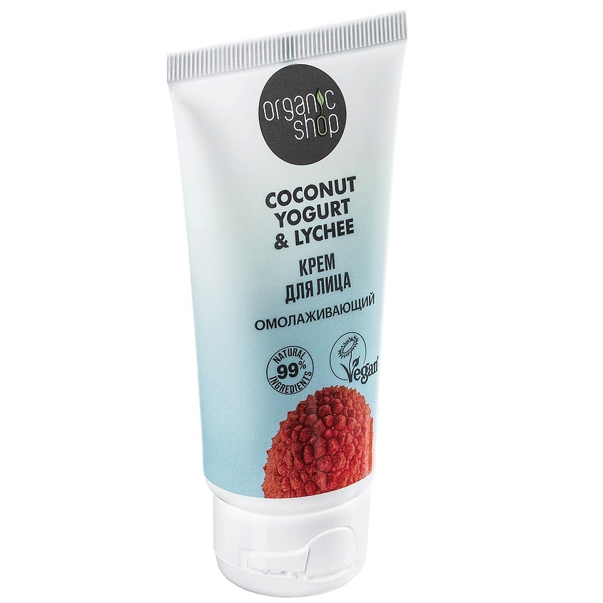 ORGANIC SHOP Крем для лица "Омолаживающий" Coconut yogurt – фото 3