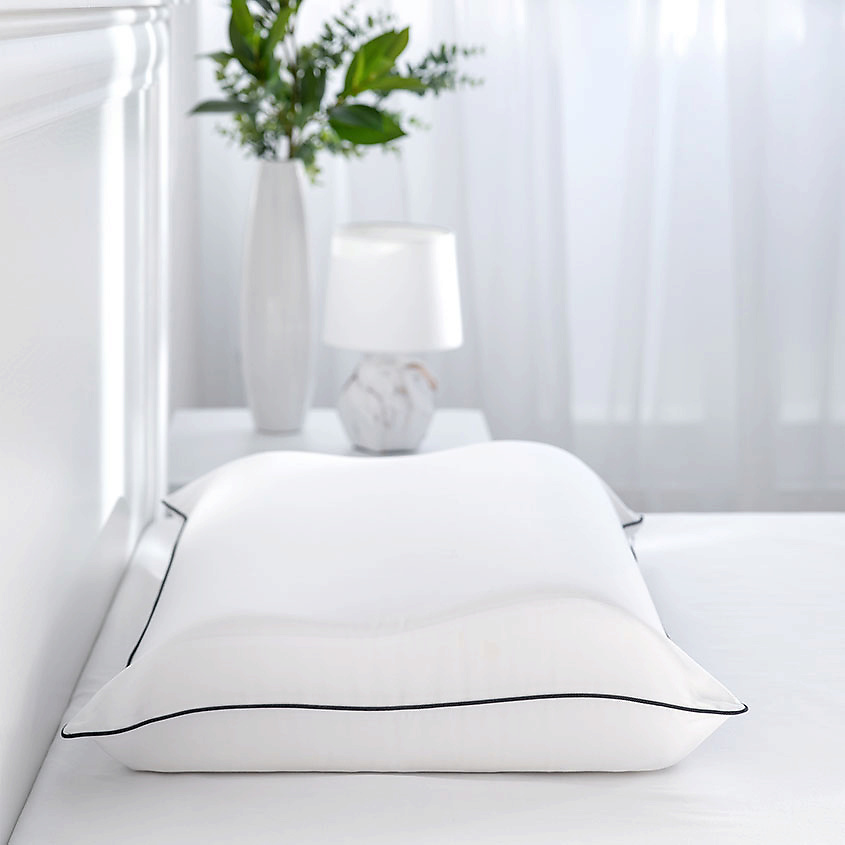 SOFT SILVER Антибактериальная наволочка для анатомической подушки Antibacterial Beauty Pillowcase 48х68 см. Цвет: «Альпийский снег» (белый) – фото 5